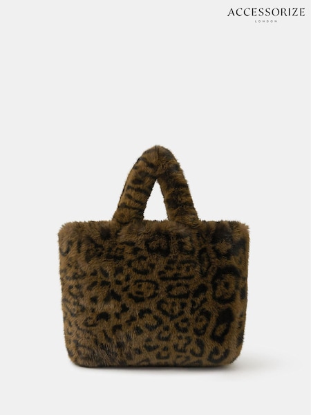 Accessorize Animal Leopard Print Faux Tote Bag (H95122) | €39