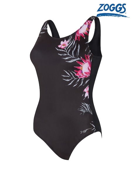 Zoggs Scoopback Black Swimsuit with Foam Cup Support (H95170) | €61