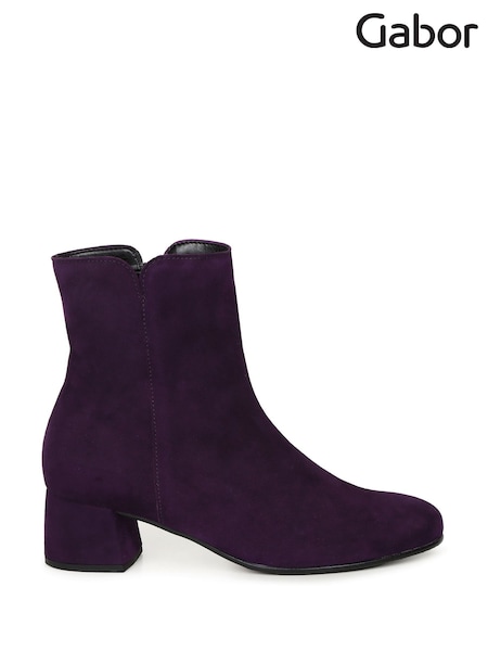 Gabor Womens Purple Abbey Ankle Boots (H95378) | €185