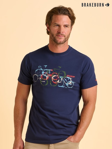 Brakeburn Blue Deepdale T-Shirt (H95486) | €42