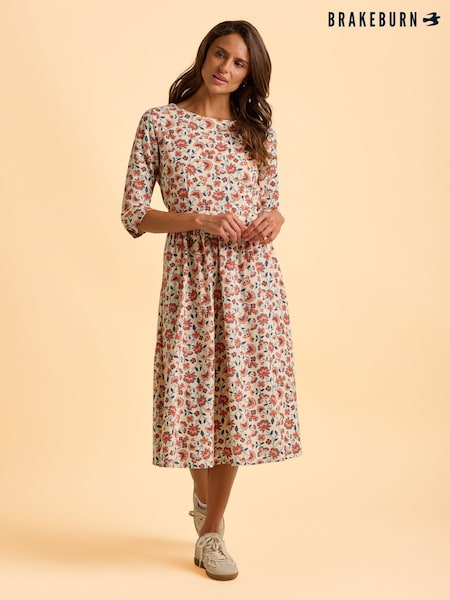 Brakeburn Cream Beech Dress (H95737) | 346 QAR