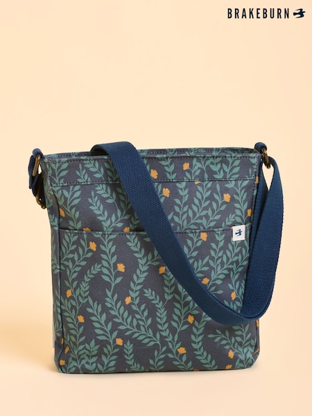 Brakeburn Blue Twilight Leaves Cross-Body Bag (H95765) | €46