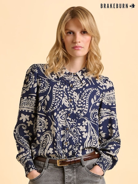 Brakeburn Blue Patti Blouse (H95798) | €69