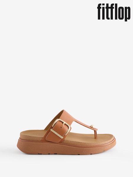 FitFlop Gen-FF Buckle Leather Toe Post Sandals (H95841) | €159