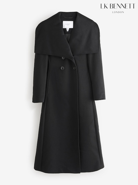 LK Bennett Large Christie Rose Plain Wool Collar Fitted Coat (H95917) | 778 €