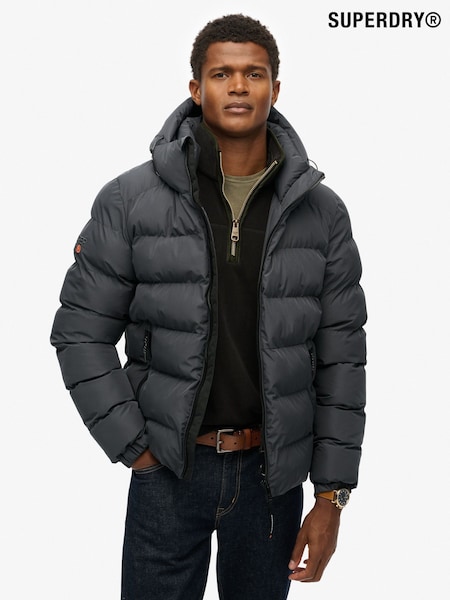 Superdry Hooded Sports Puffer Jacket (H96004) | R$ 940