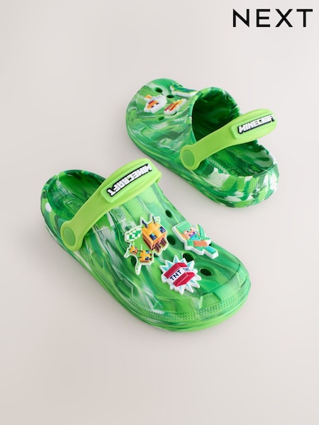 Green Marble Minecraft Clogs (H96046) | OMR9 - OMR10