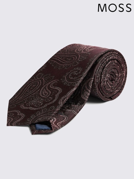 MOSS Shimmer Gold Paisley Tie (H96271) | 173 QAR