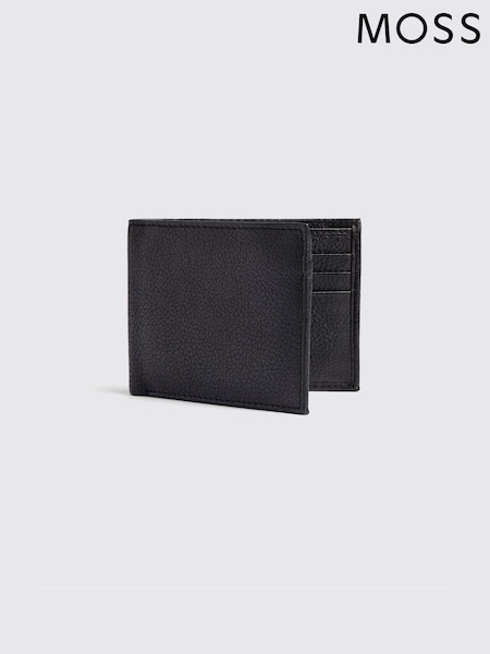 MOSS Black Grained Leather Wallet (H96275) | R$ 295