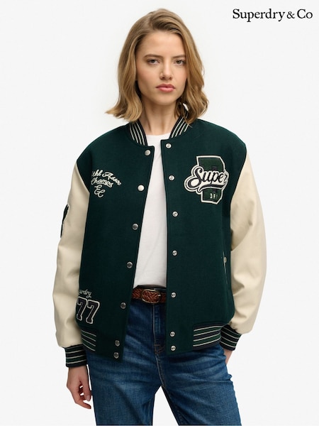 Superdry Patched Varsity Bomber Jacket (H96500) | kr2 364