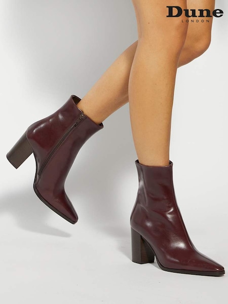 Dune London Patently Chisel Toe Block Boots (H96617) | R$ 1.570