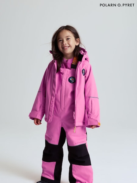 وردي - Polarn O. Pyret Waterproof Padded Ski Salopettes Snowsuit (H96720) | ‏468 ر.ق.