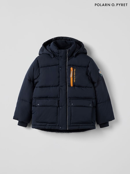 Polarn O. Pyret Blue Padded Water Resistant Puffer Coat (H96723) | R$ 985