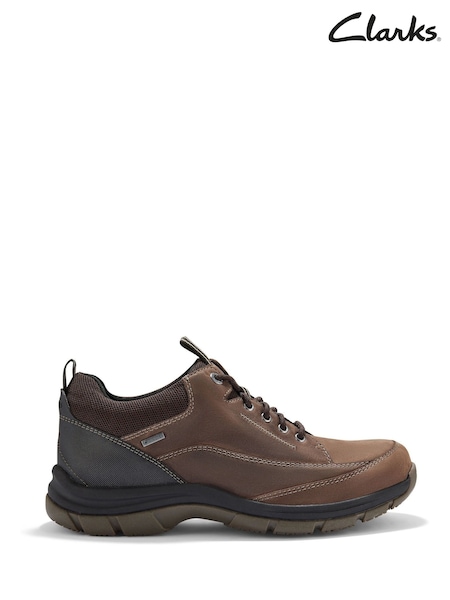 Clarks Brown Spypath Lo Gore Tex Shoes (H96797) | AED699