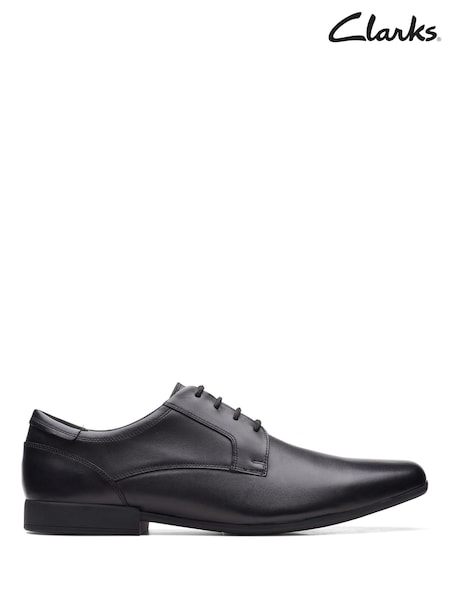 Clarks Black Sidton Lace Shoes (H96802) | LEI 447