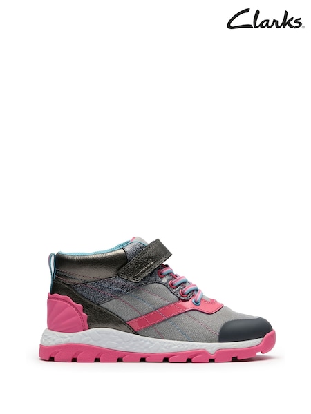 Clarks Silver Tidal2 Myth Kids Boots (H96814) | €60 - €66
