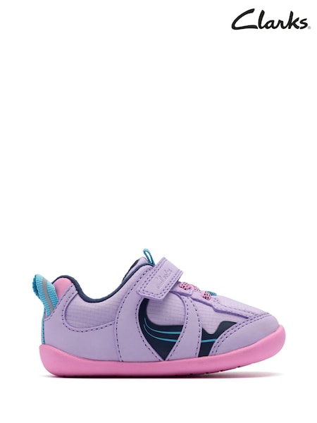 Clarks Purple Pre Walker Hero Toddler Shoes (H96815) | €34