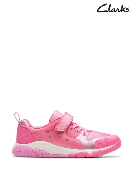 Clarks Pink Tidal Shell Kids Shoes (H96819) | €61 - €66