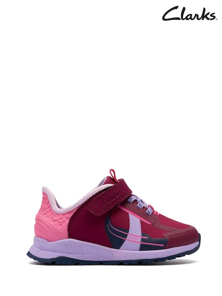 Clarks Red Selva Lane Toddler Shoes (H96828) | €48