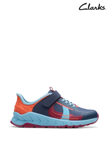 Clarks Blue Selva Lane Kids Shoes (H96830) | €50 - €56
