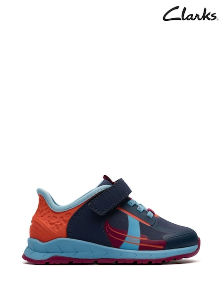 Clarks Blue Selva Lane Toddler Shoes (H96837) | €48