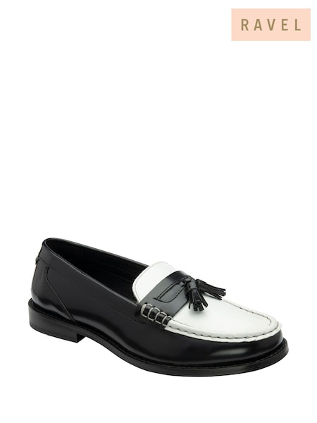 Ravel Black Leather Loafers (H96904) | AED437