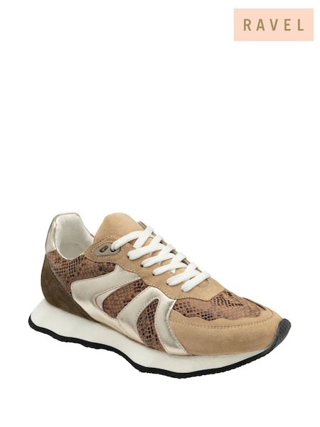 Ravel Natural Leather Lace-Up Trainers (H96912) | €99