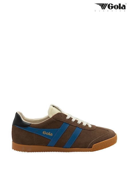 Gola Brown Mens Elan Suede Lace-Up Trainers (H96987) | €114