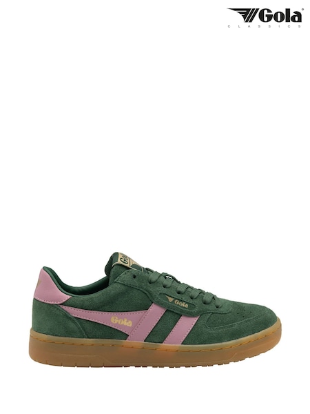 Gola Green Ladies Hawk Suede 86 Lace-Up Trainers (H96993) | R$ 840