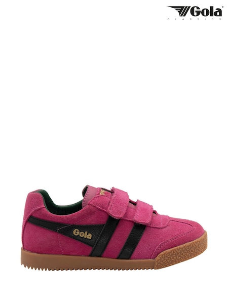 Gola Green Kids Harrier Strap Suede Strap Trainers (H97001) | R$ 545
