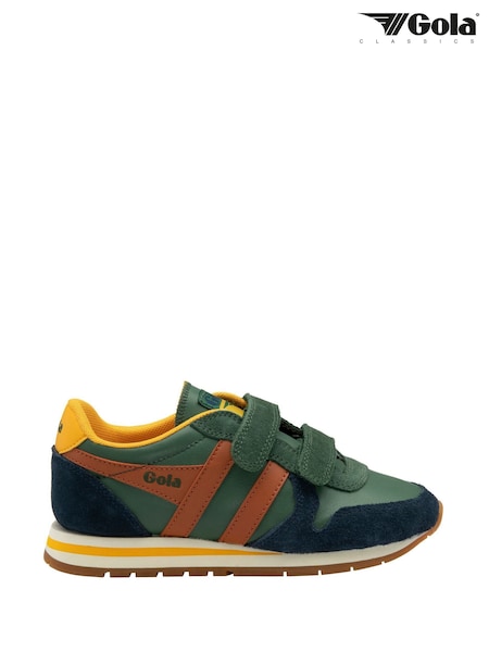 Gola Green Kids Daytona Pure Strap Trainers (H97003) | R$ 545