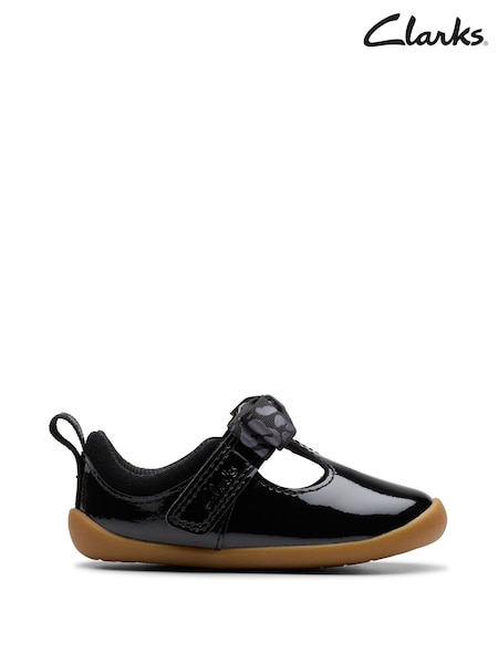 Clarks Black Pre Walker Trim Toddler Shoes (H97119) | €37