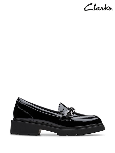 Clarks Black Eris Edge Youth Shoes (H97133) | €61 - €64