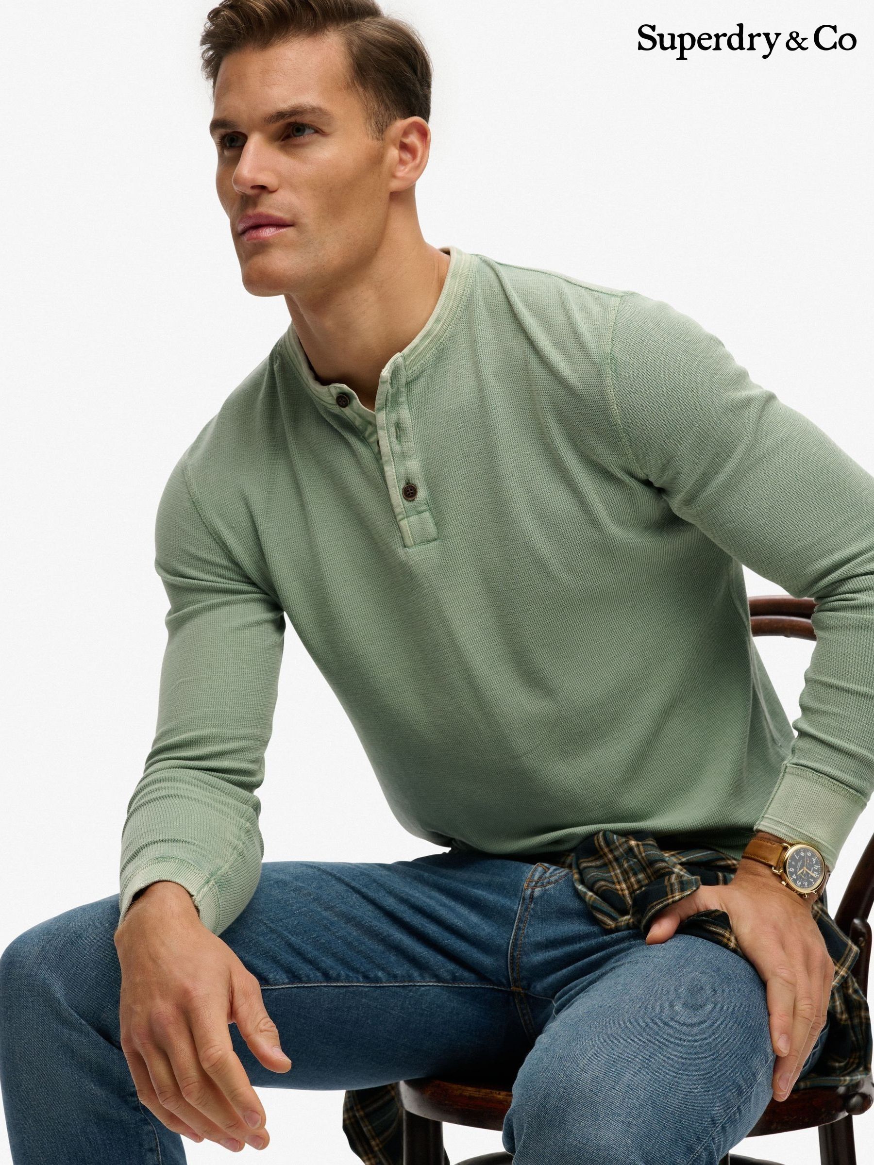 Buy Men's T Shirts Henley Online | Next Romania
