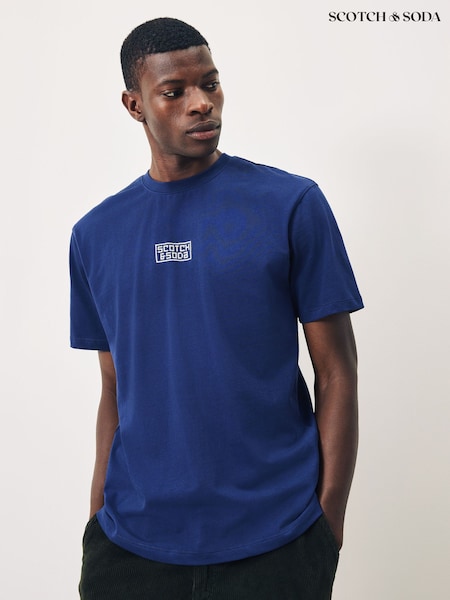 Scotch & Soda Relaxed Fit Cross Stitch Artwork T-Shirt (H97329) | 109 €