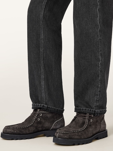 AllSaints Grey Skiff Suede Boots (H97383) | €267
