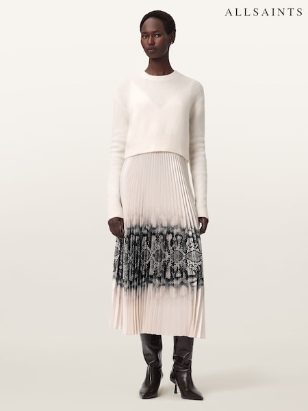 AllSaints White Curtis Ophis Dress (H97387) | €370