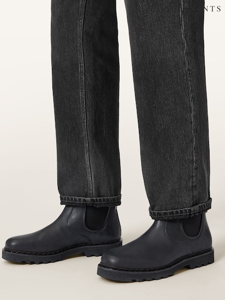 AllSaints Black Skiff Chelsea Boots (H97392) | €264