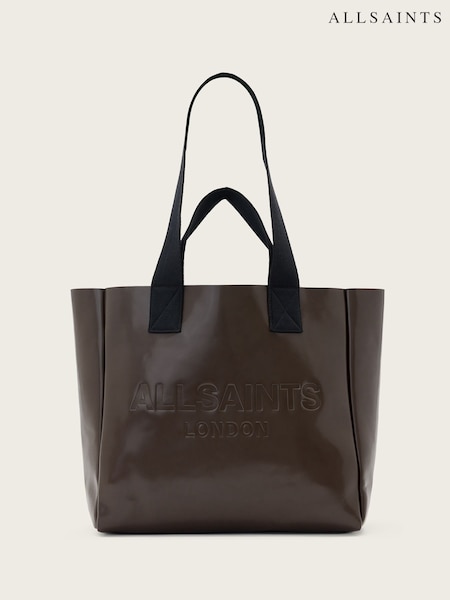 AllSaints Brown Izzy Leather Tote Bag (H97410) | €330