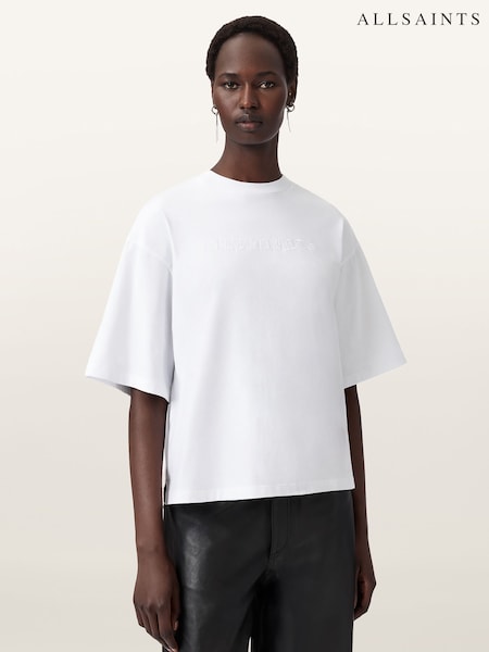 AllSaints White Vision Amelie T-Shirt (H97424) | R$ 585