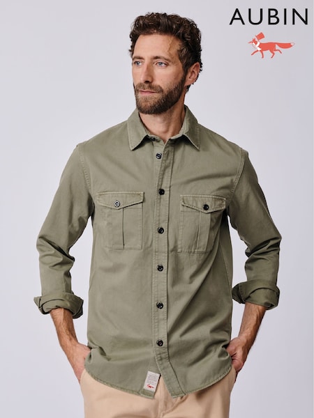 Aubin Cole Twill Overshirt (H97459) | AED571
