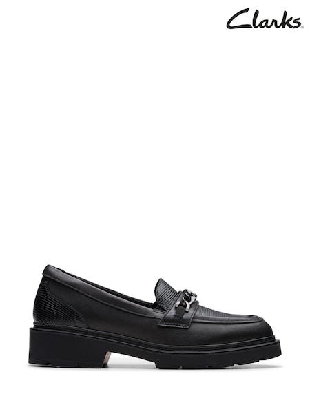Clarks Black Eris Edge Youth Shoes (H97513) | €61 - €64