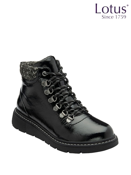 Lotus Waterproof Patent Ankle Boots (H97524) | R$ 690