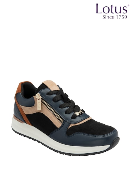 Lotus Blue Casual Zip Up Trainers (H97525) | €77