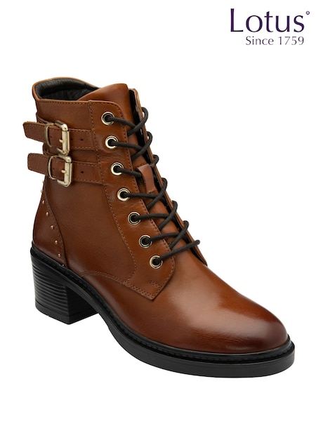 Lotus Leather Ankle Boots (H97526) | R$ 940