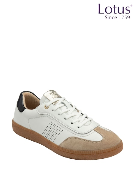 Lotus Natural Leather Trainers (H97564) | €92