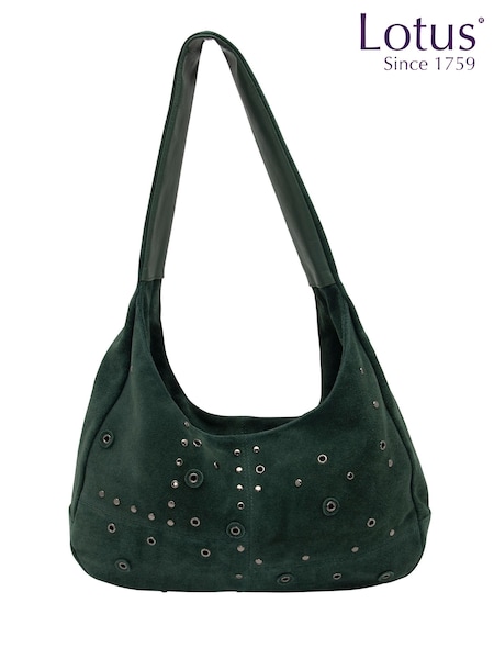 Lotus Green Suede Handbag (H97566) | €86