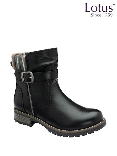 Lotus Zip-Up Ankle Boots (H97571) | R$ 590