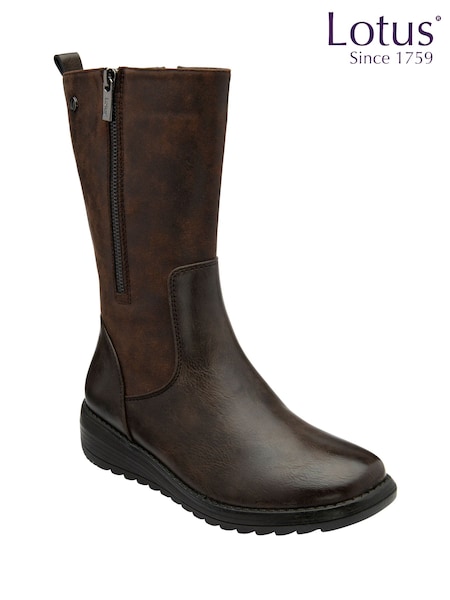 Lotus Flat Mid-Calf Boots (H97572) | R$ 790
