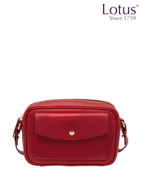 Lotus Red Leather Handbag (H97576) | €73